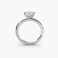 Heart Prong Marquise Solitaire Engagement Ring