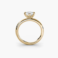 Heart Prong Marquise Solitaire Engagement Ring