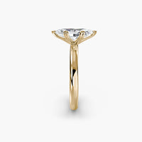 Heart Prong Marquise Solitaire Engagement Ring