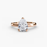 Heart Prong Solitaire Engagement Ring