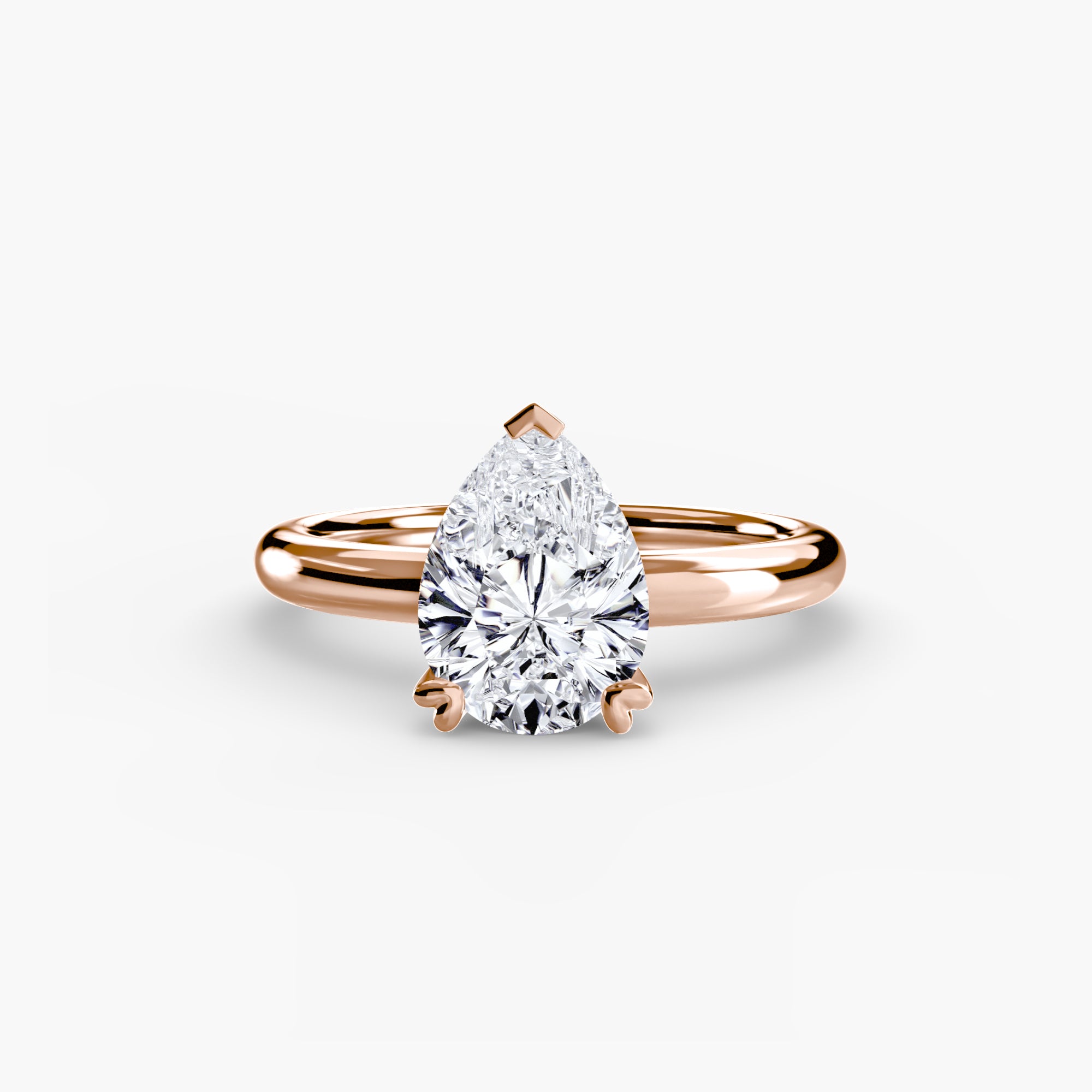 Heart Prong Solitaire Engagement Ring