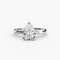 Heart Prong Solitaire Engagement Ring