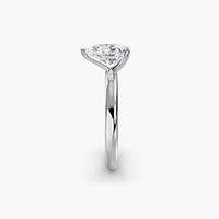Heart Prong Pear Solitaire Engagement Ring