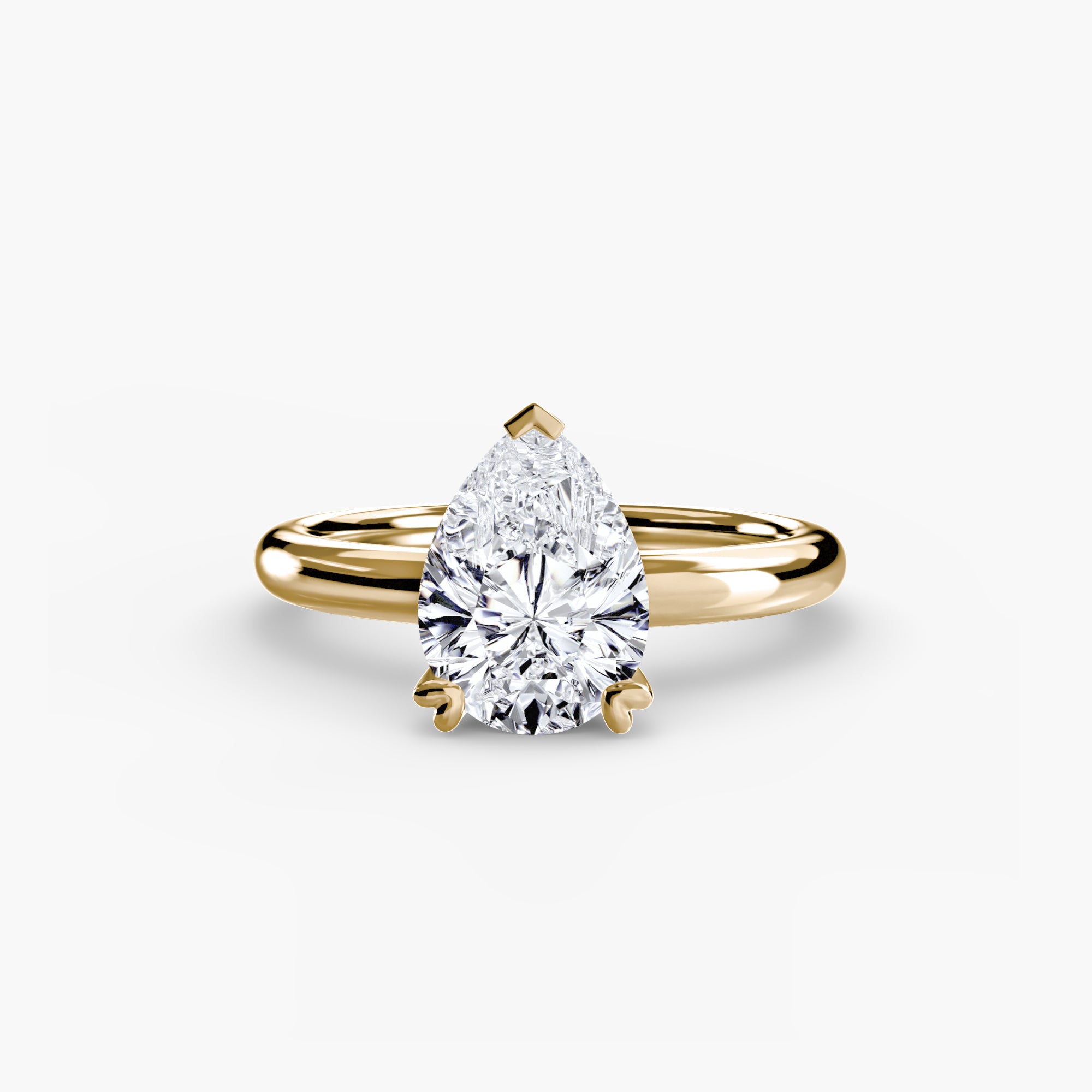 Heart Prong Solitaire Engagement Ring