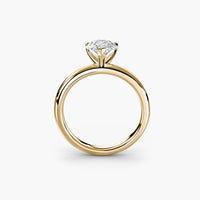 Heart Prong Pear Solitaire Engagement Ring