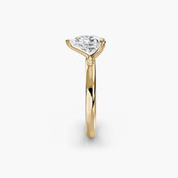Heart Prong Pear Solitaire Engagement Ring
