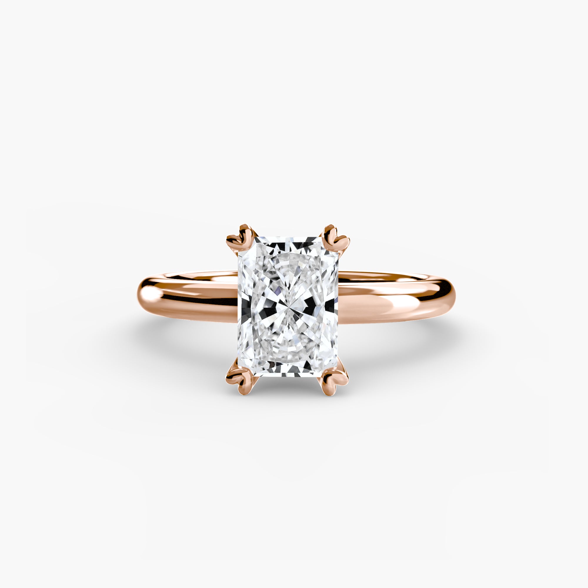 Heart Prong Solitaire Engagement Ring