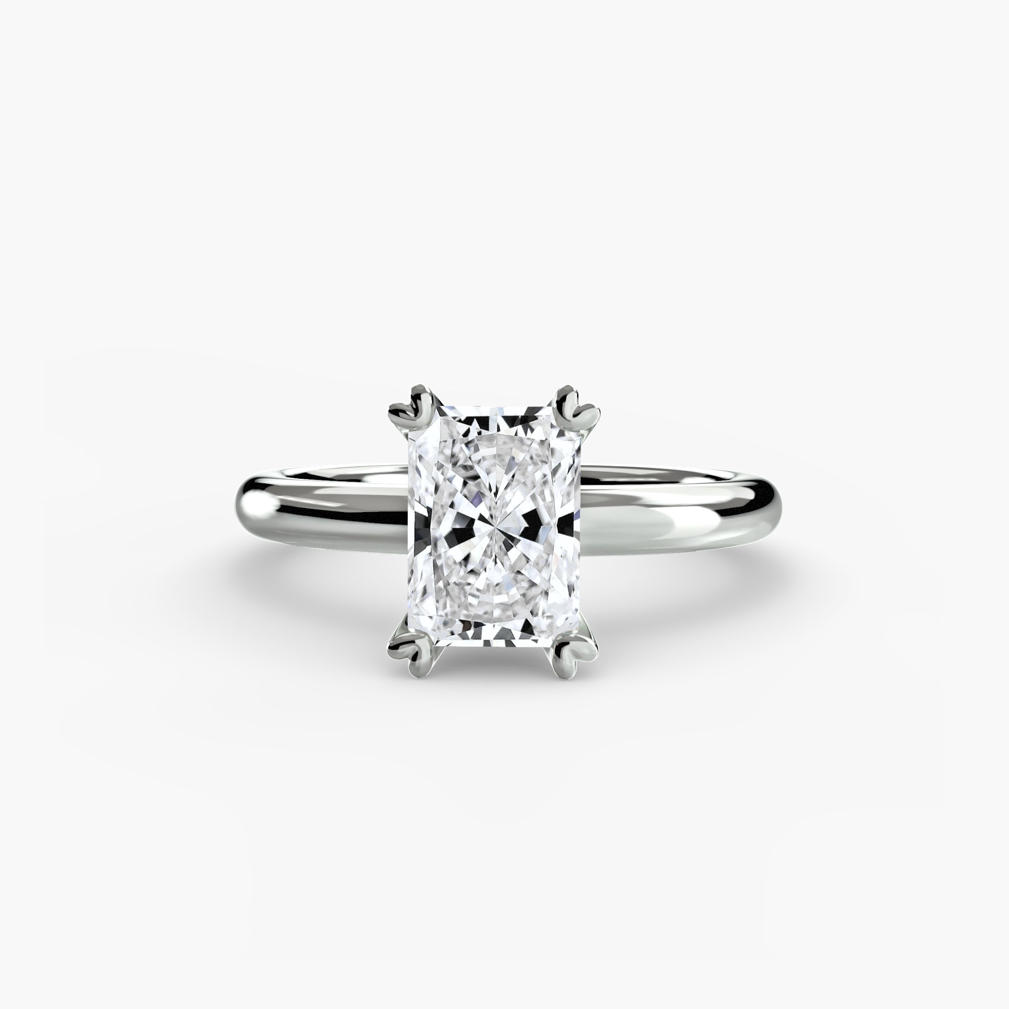 Heart Prong Solitaire Engagement Ring