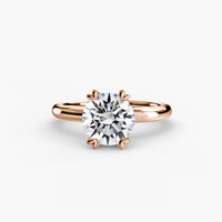 Heart Prong Solitaire Engagement Ring