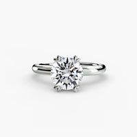 Heart Prong Solitaire Engagement Ring