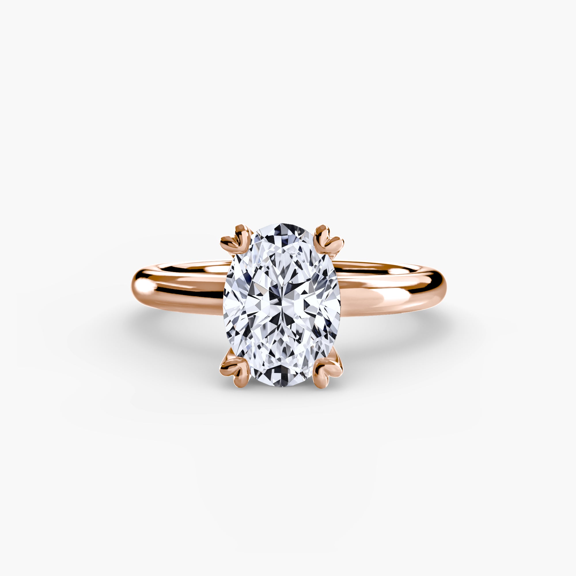 Heart Prong Solitaire Engagement Ring