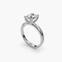 Heart Prong Oval Solitaire Engagement Ring