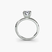 Heart Prong Oval Solitaire Engagement Ring