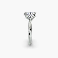 Heart Prong Oval Solitaire Engagement Ring