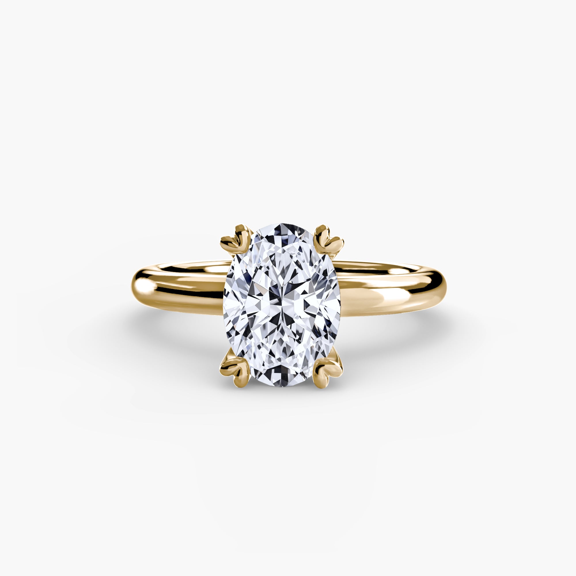 Heart Prong Solitaire Engagement Ring