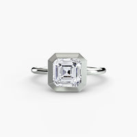 Diamond Bezel Set Solitaire Ring
