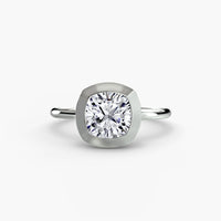 Diamond Bezel Set Solitaire Ring