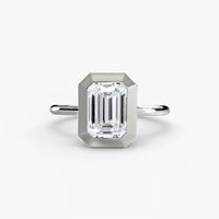 Diamond Bezel Set Solitaire Ring