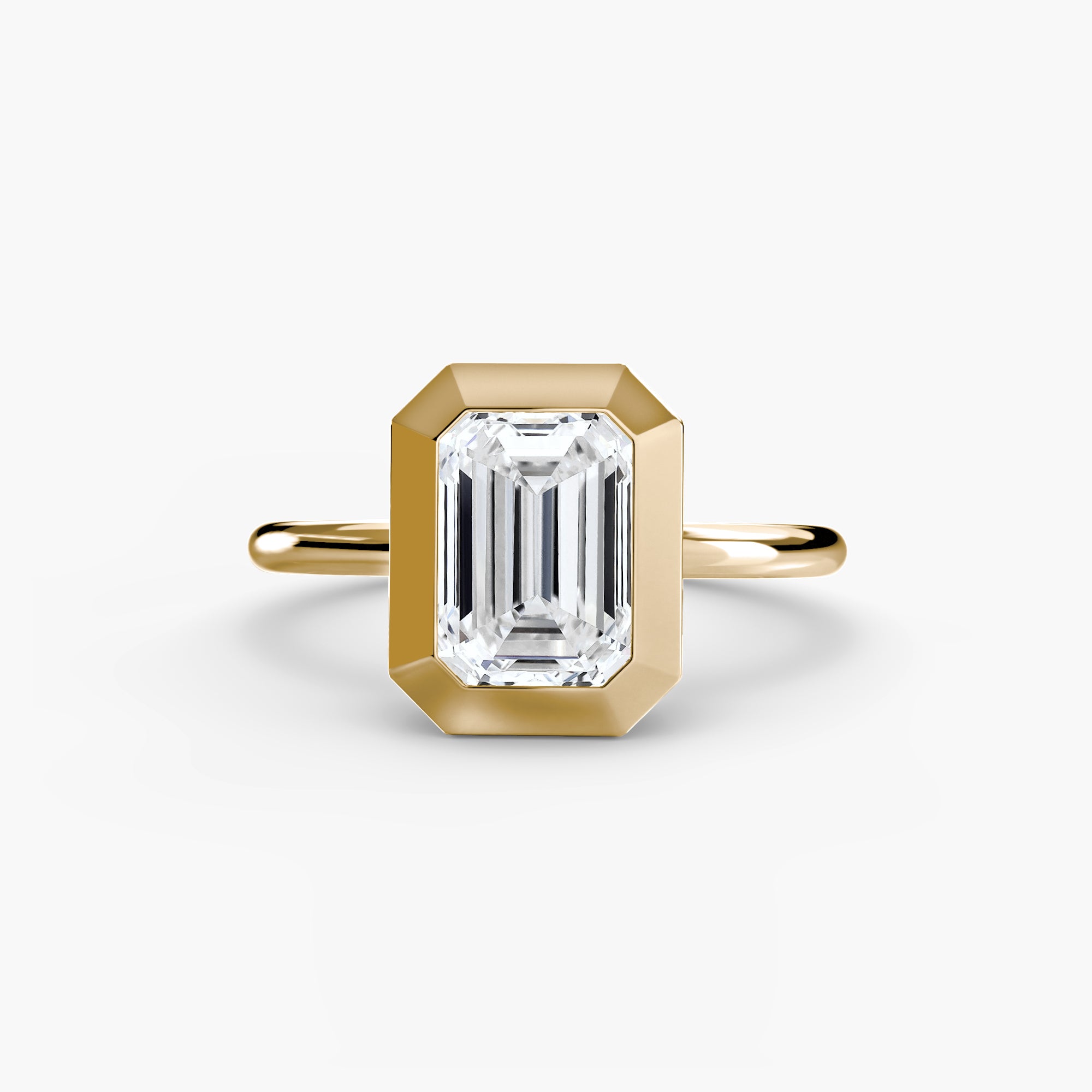 Diamond Bezel Set Solitaire Ring