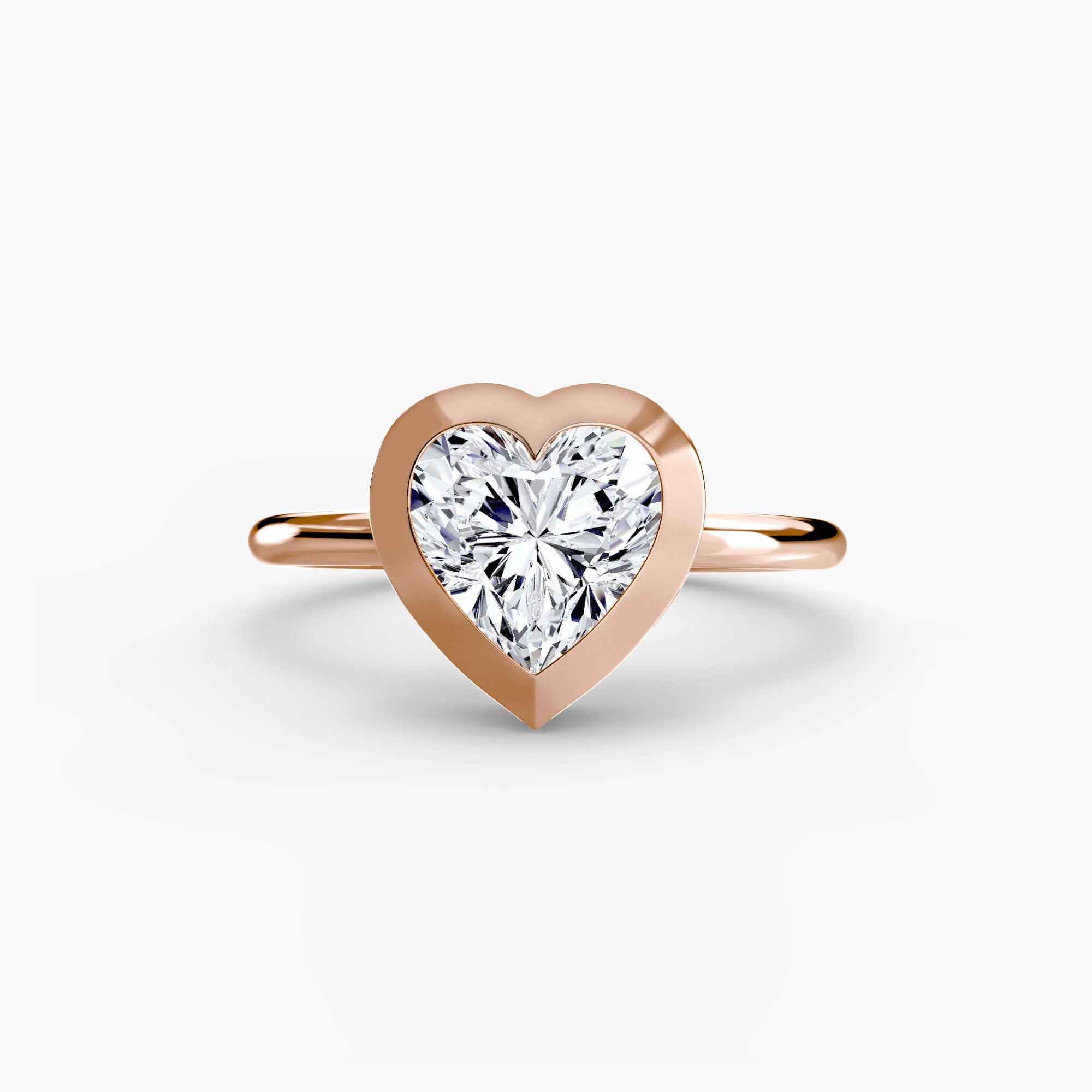 Diamond Bezel Set Solitaire Ring