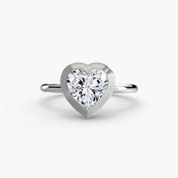 Diamond Bezel Set Solitaire Ring