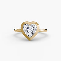 Diamond Bezel Set Solitaire Ring