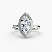 Diamond Bezel Set Solitaire Ring