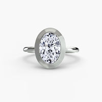 Diamond Bezel Set Solitaire Ring