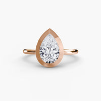Diamond Bezel Set Solitaire Ring
