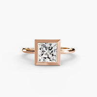 Diamond Bezel Set Solitaire Ring