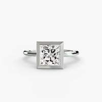 Diamond Bezel Set Solitaire Ring