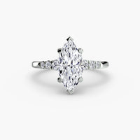 Solitaire with Shoulder Accents