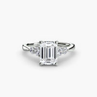 Solitaire with Shoulder Accents 2