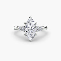 Solitaire with Shoulder Accents 2