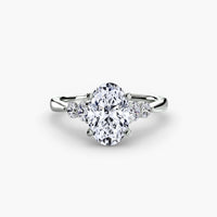 Solitaire with Shoulder Accents 2