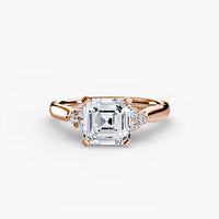 Solitaire with Cluster Shoulders 2