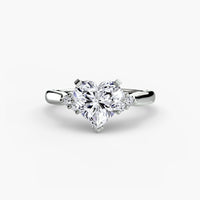 Solitaire with Cluster Shoulders 2