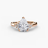 Solitaire with Cluster Shoulders 2