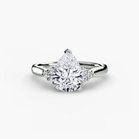 Solitaire with Cluster Shoulders 2