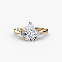 Solitaire with Cluster Shoulders 2