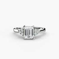 Solitaire with Cluster Shoulders 2