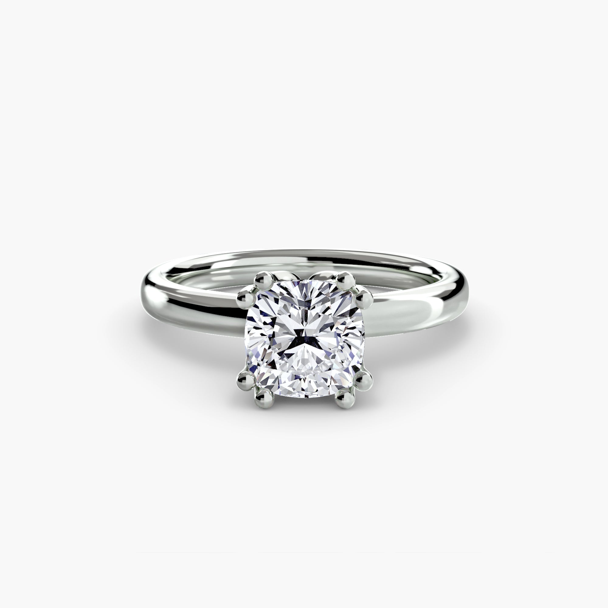 Double Prong Sollitaire ring