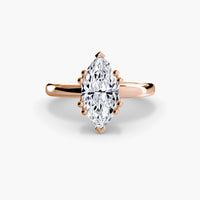 Double Prong Sollitaire ring