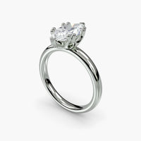 Double Prong Marquise Solitaire ring