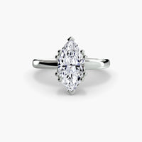 Double Prong Sollitaire ring