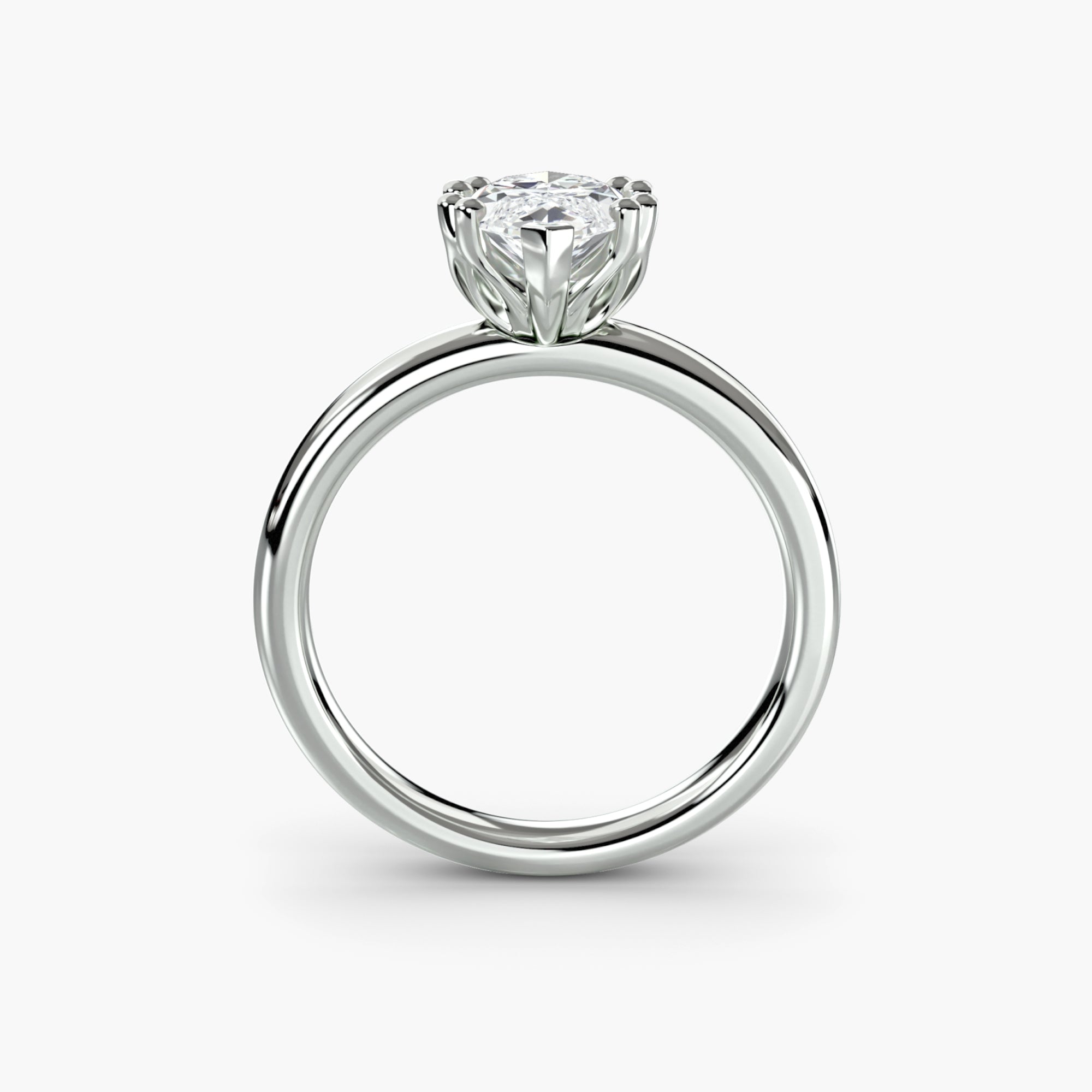 Double Prong Marquise Solitaire ring