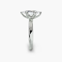 Double Prong Marquise Solitaire ring