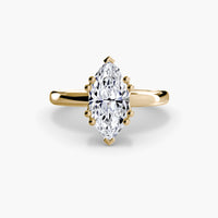 Double Prong Sollitaire ring
