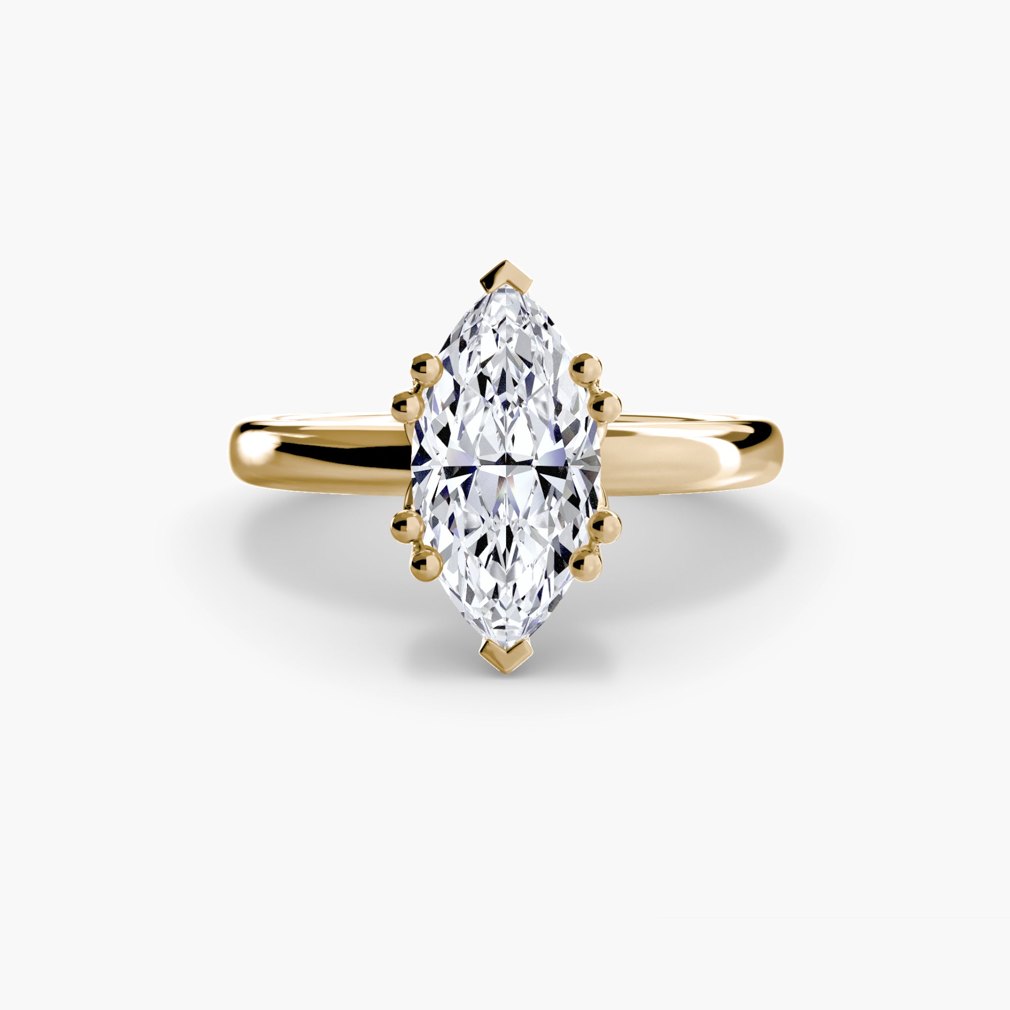 Double Prong Sollitaire ring