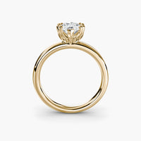 Double Prong Marquise Solitaire ring
